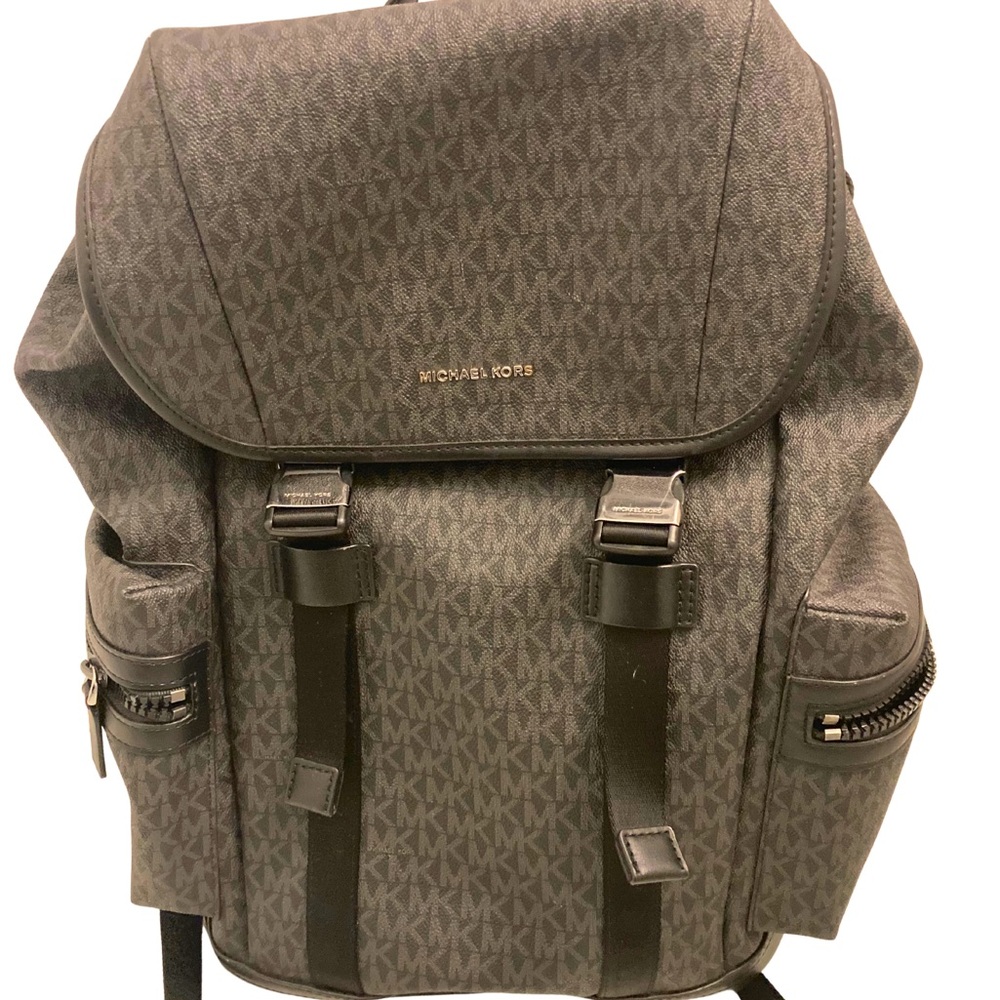 Michael Kors Black and Gray Backpack